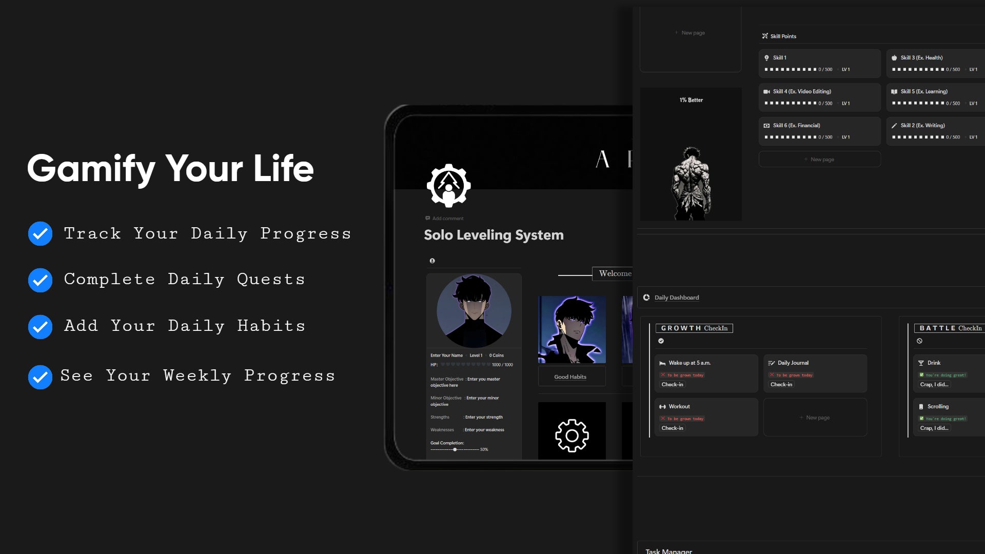 Solo Leveling System